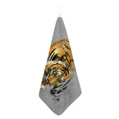 Tiger Painting Print Hand Towel