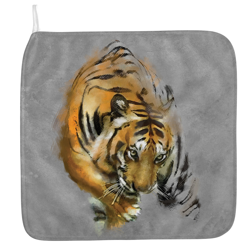 Tiger Painting Print Hand Towel