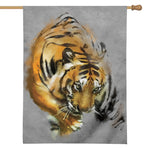 Tiger Painting Print House Flag