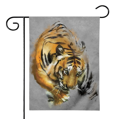 Tiger Painting Print House Flag