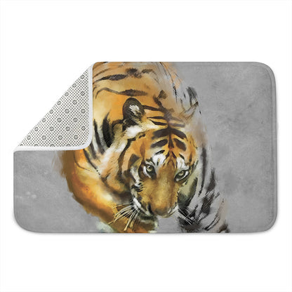 Tiger Painting Print Indoor Door Mat