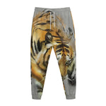 Tiger Painting Print Jogger Pants