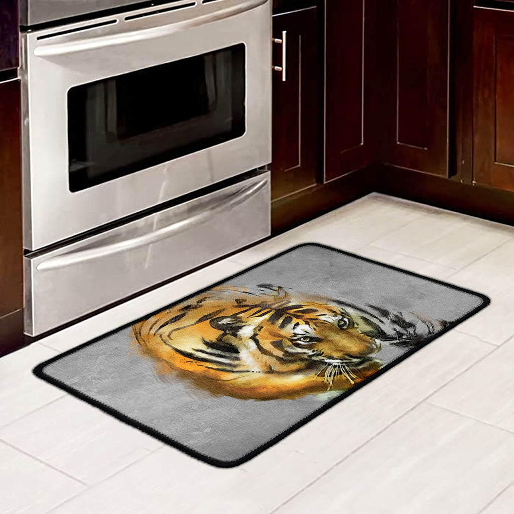 Tiger Painting Print Kitchen Mat