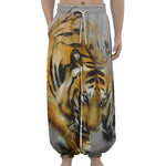 Tiger Painting Print Lantern Pants