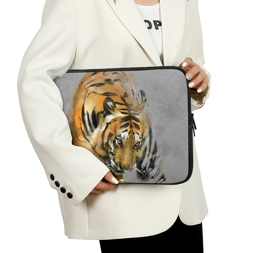 Tiger Painting Print Laptop Sleeve