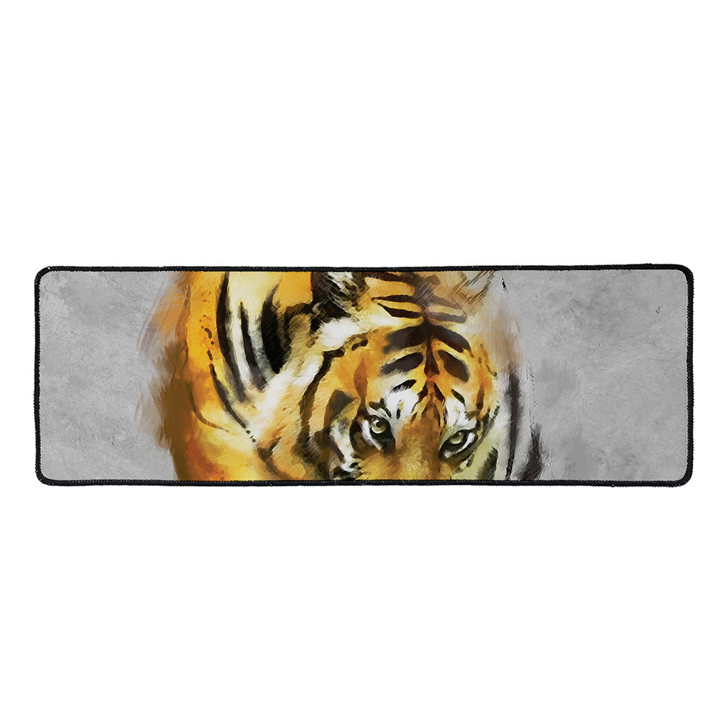 Tiger Painting Print Long Kitchen Mat