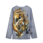 Tiger Painting Print Long Sleeve Short Coat