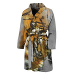 Tiger Painting Print Men's Bathrobe