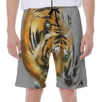 Tiger Painting Print Men's Beach Shorts