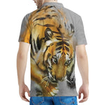 Tiger Painting Print Men's Polo Shirt
