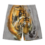 Tiger Painting Print Men's Swim Trunks