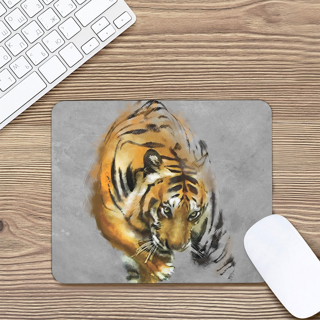 Tiger Painting Print Mouse Pad