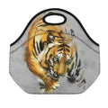 Tiger Painting Print Neoprene Lunch Bag