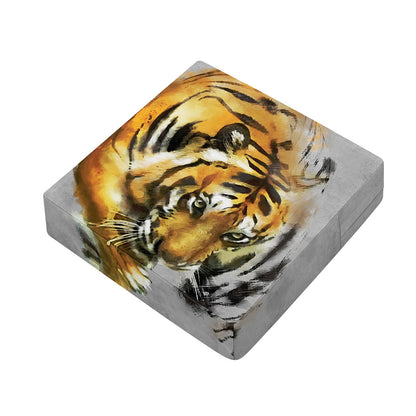 Tiger Painting Print Outdoor Seat Cushion Cover