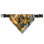 Tiger Painting Print Over The Collar Dog Bandana