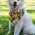 Tiger Painting Print Over The Collar Dog Bandana