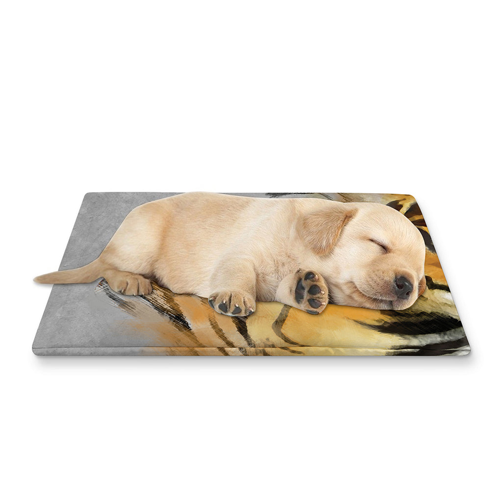 Tiger Painting Print Pet Cooling Mat Cover