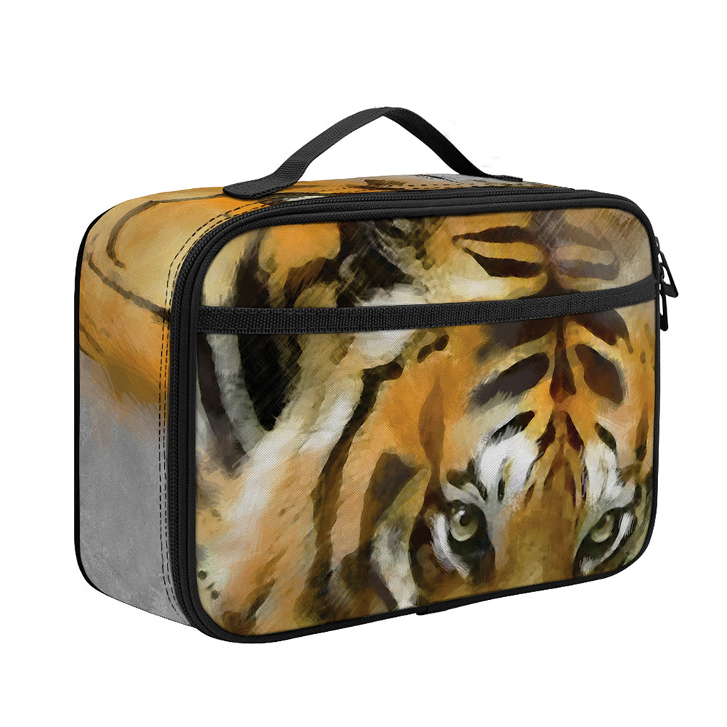 Tiger Painting Print Portable Lunch Bag