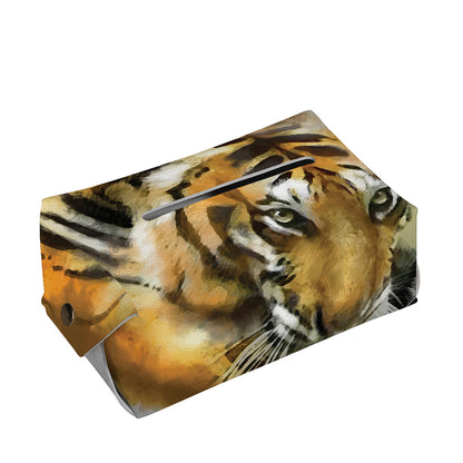 Tiger Painting Print Rectangle Tissue Box Cover