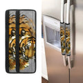 Tiger Painting Print Refrigerator Handle Covers