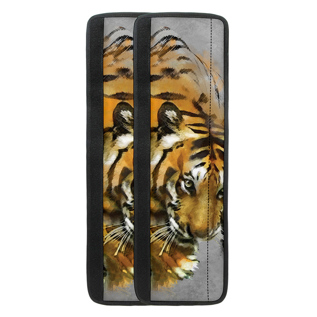 Tiger Painting Print Refrigerator Handle Covers
