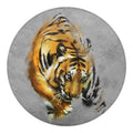 Tiger Painting Print Round Blanket