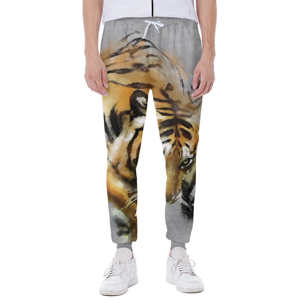 Tiger Painting Print Scuba Joggers