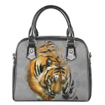 Tiger Painting Print Shoulder Handbag