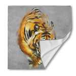 Tiger Painting Print Silk Bandana