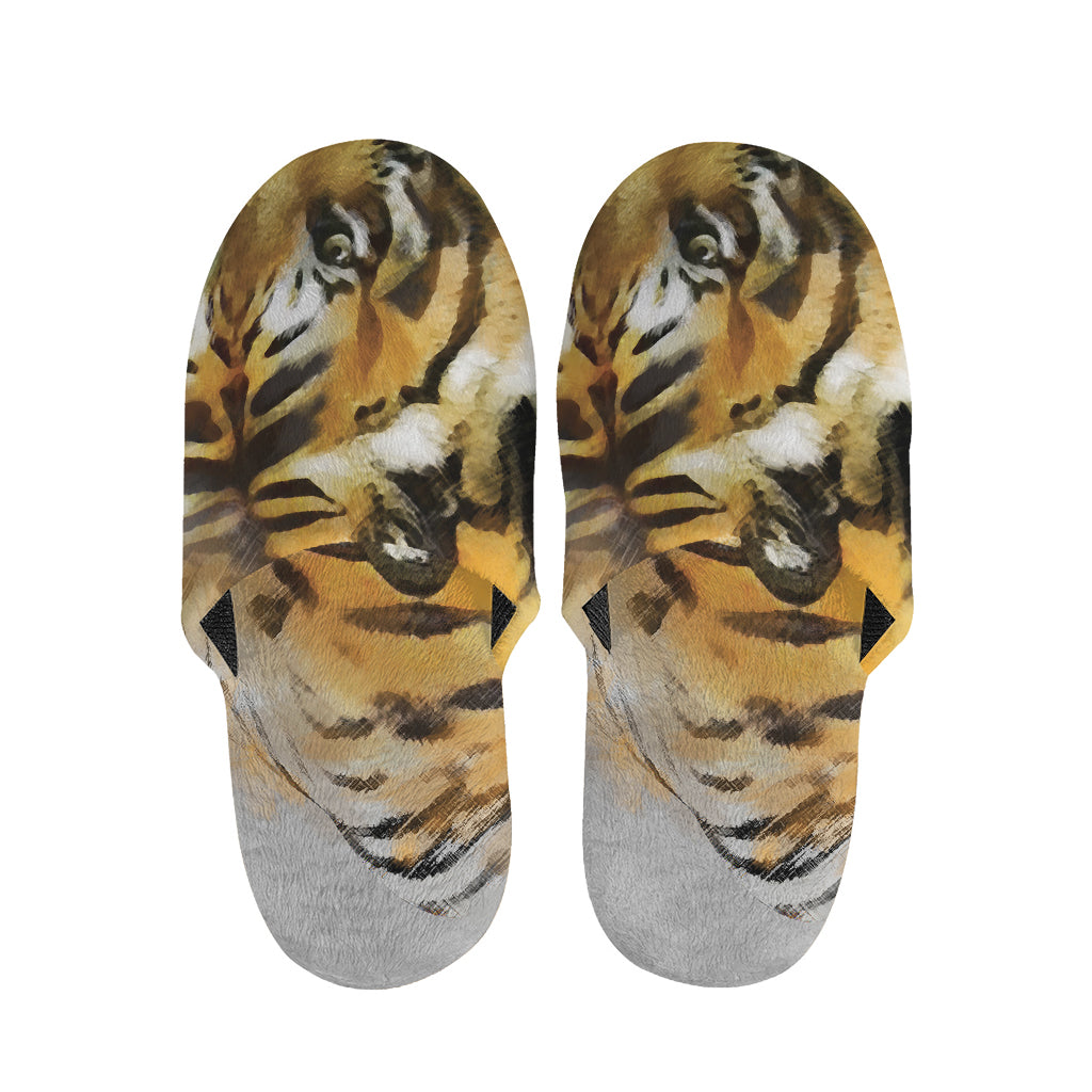 Tiger Painting Print Slippers