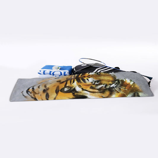 Tiger Painting Print Sports Towel