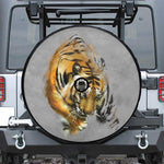 Tiger Painting Print Tire Cover With Camera Hole