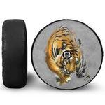 Tiger Painting Print Tire Cover With Camera Hole