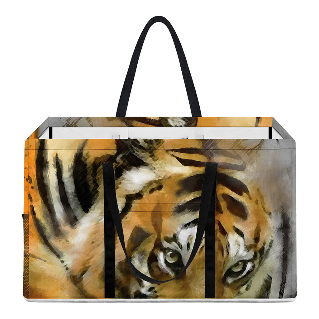 Tiger Painting Print Utility Tote Bag