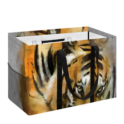 Tiger Painting Print Utility Tote Bag