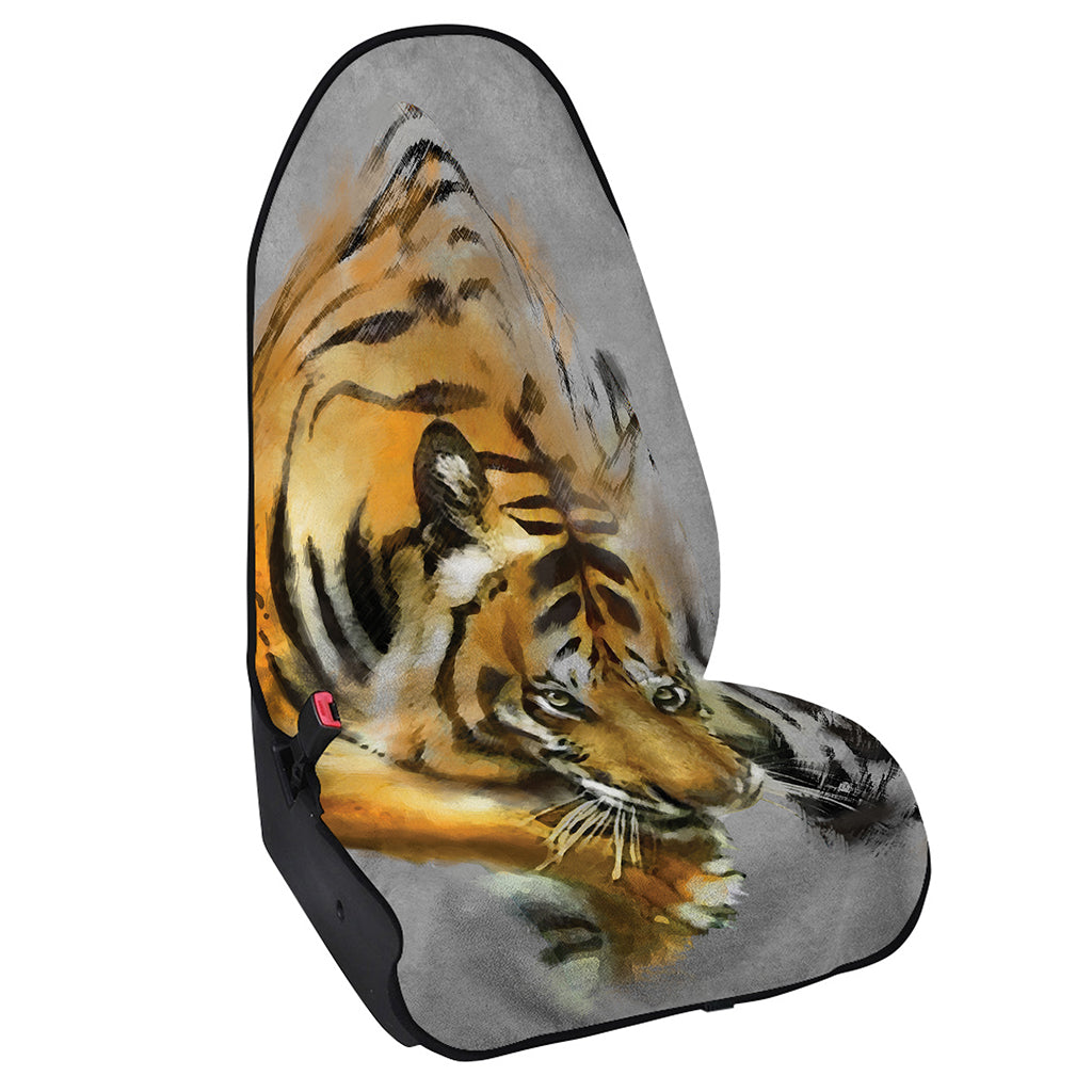 Tiger Painting Print Waterproof Car Seat Cover