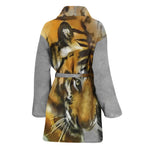 Tiger Painting Print Women's Bathrobe