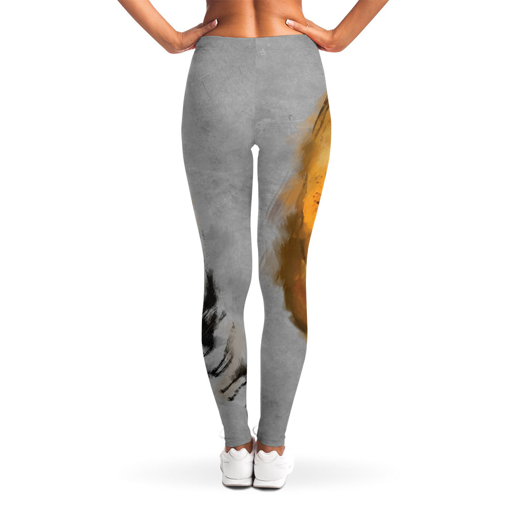 Tiger Painting Print Women's Leggings