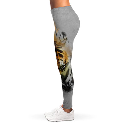Tiger Painting Print Women's Leggings