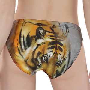 Tiger Painting Print Women's Panties