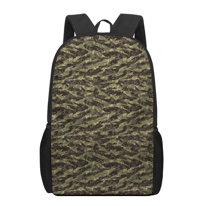 Tiger Stripe Camouflage Pattern Print 17 Inch Backpack