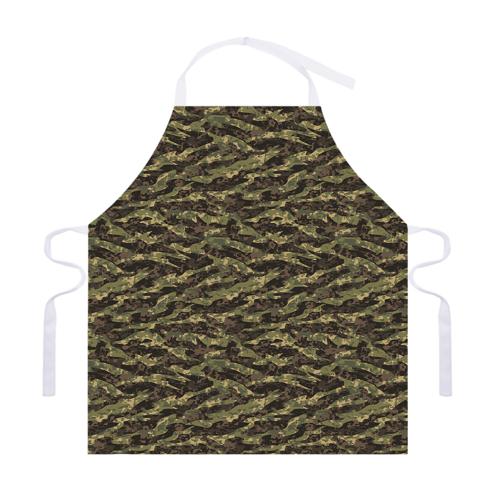 Tiger Stripe Camouflage Pattern Print Adjustable Apron