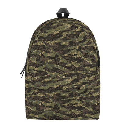 Tiger Stripe Camouflage Pattern Print Backpack
