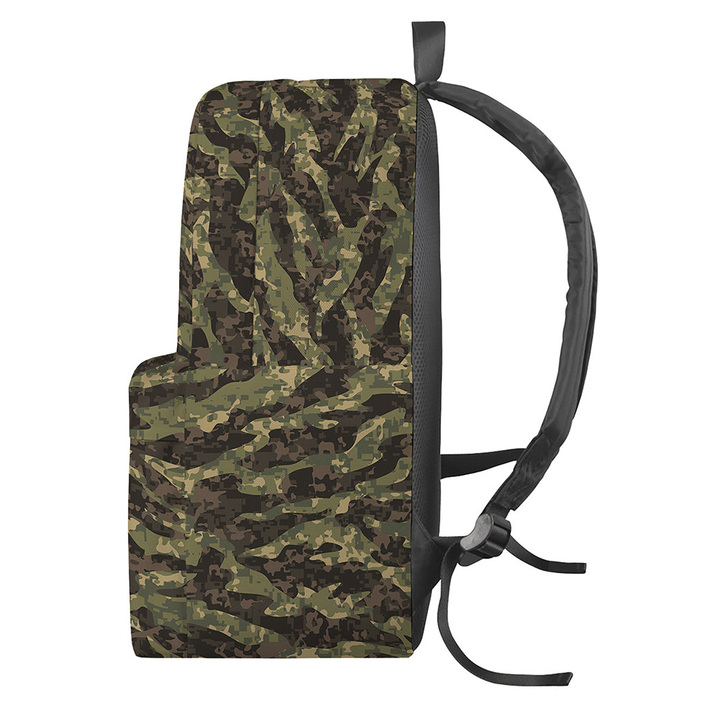 Tiger Stripe Camouflage Pattern Print Backpack