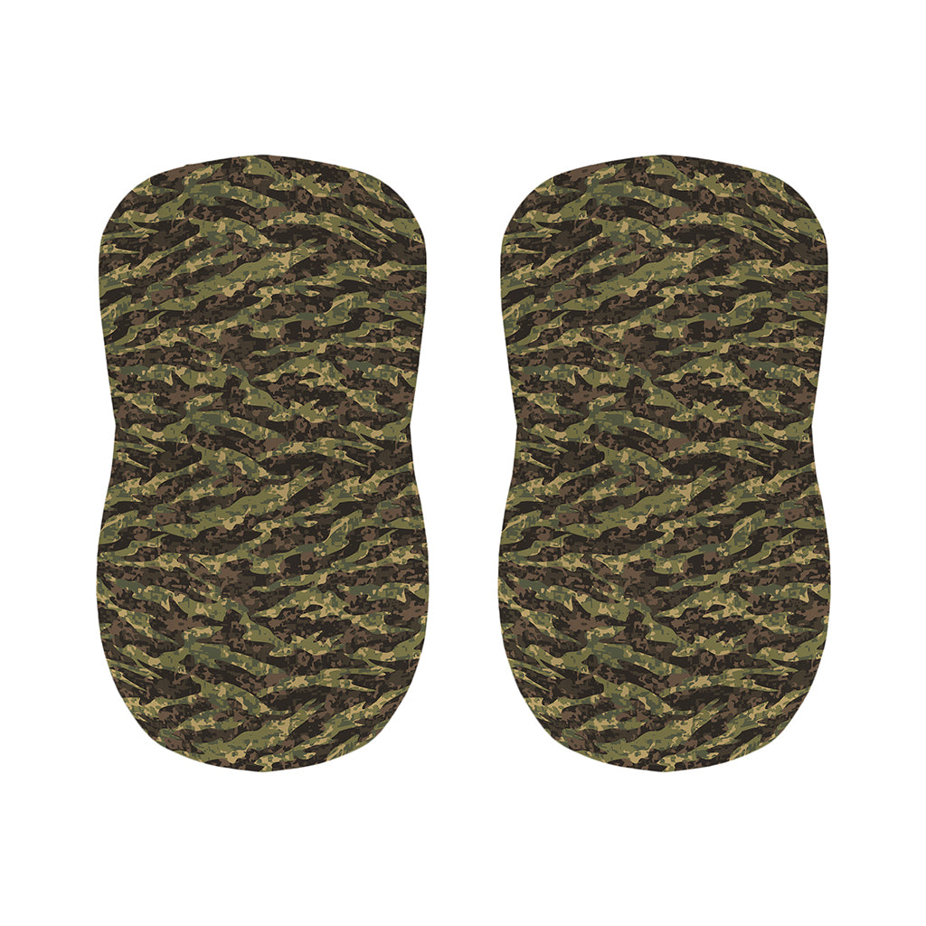 Tiger Stripe Camouflage Pattern Print Bar Stool Covers