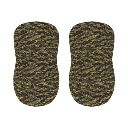 Tiger Stripe Camouflage Pattern Print Bar Stool Covers