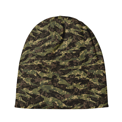 Tiger Stripe Camouflage Pattern Print Beanie