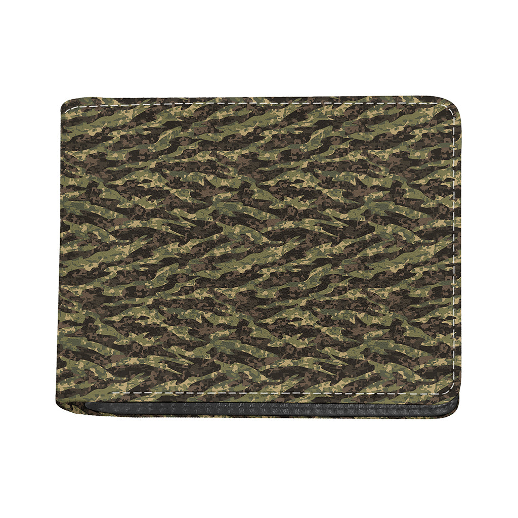 Tiger Stripe Camouflage Pattern Print Bifold Wallet