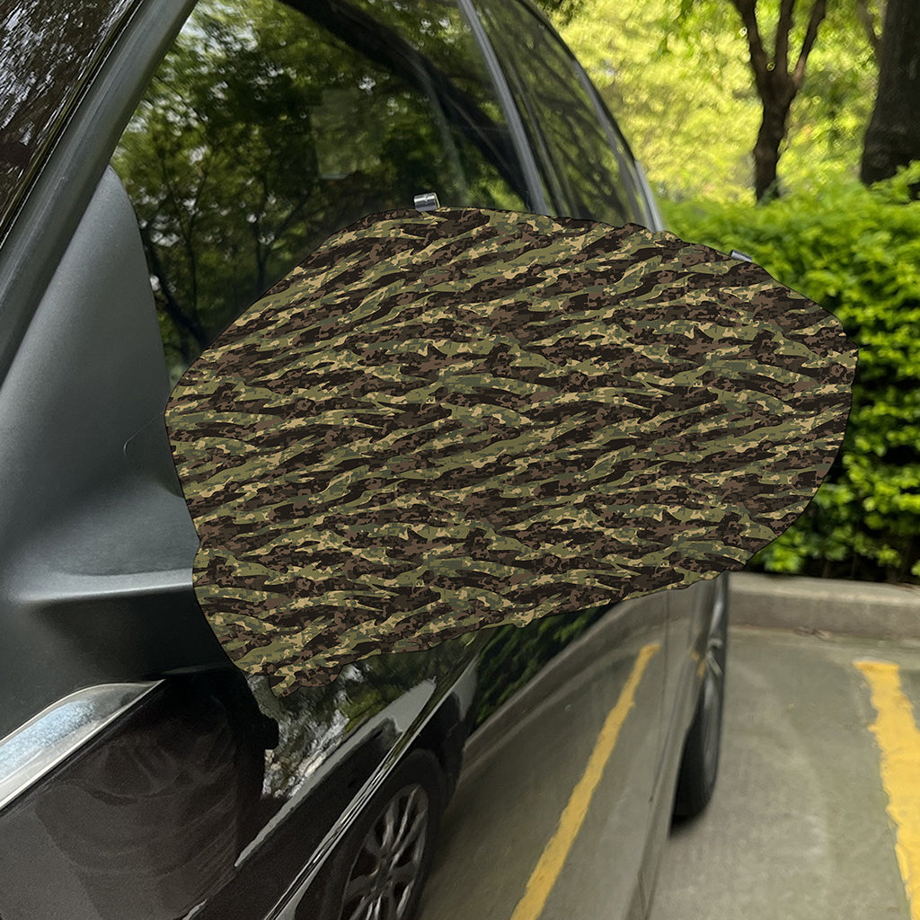 Tiger Stripe Camouflage Pattern Print Car Side Mirror Covers