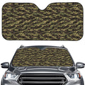 Tiger Stripe Camouflage Pattern Print Car Windshield Sun Shade